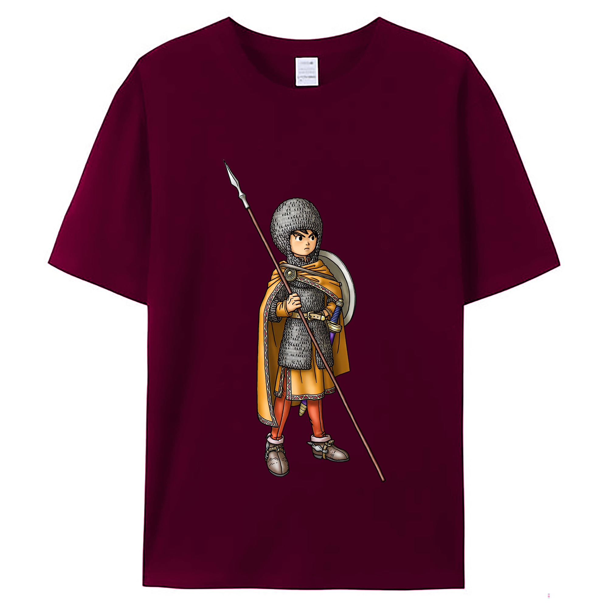 （画像用） ドラゴンクエスト Doragon Kuesuto Dragon Quest レディースカジュアルプリントTシャツ（綿100％）